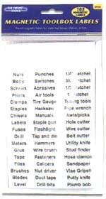 magnetic toolbox labels